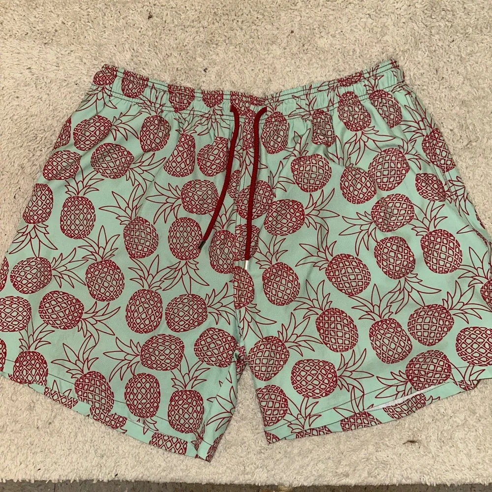 Capelle Pineapple Swim‎ Trunks Shorts Tropical Drawstring 4XL